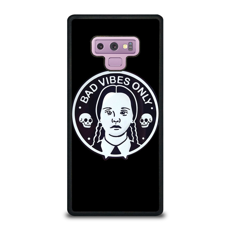 BAD VIBES ONLY WEDNESDAY ADDAMS Samsung Galaxy Note 9 Case Cover