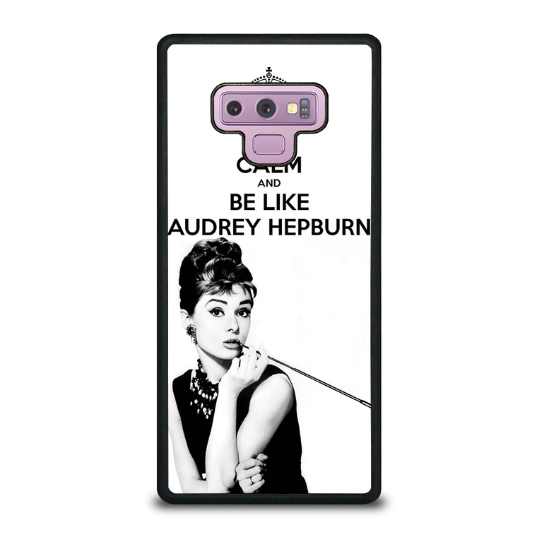 KEEP CALM AUDREY HEPBURN Samsung Galaxy Note 9 Case Cover