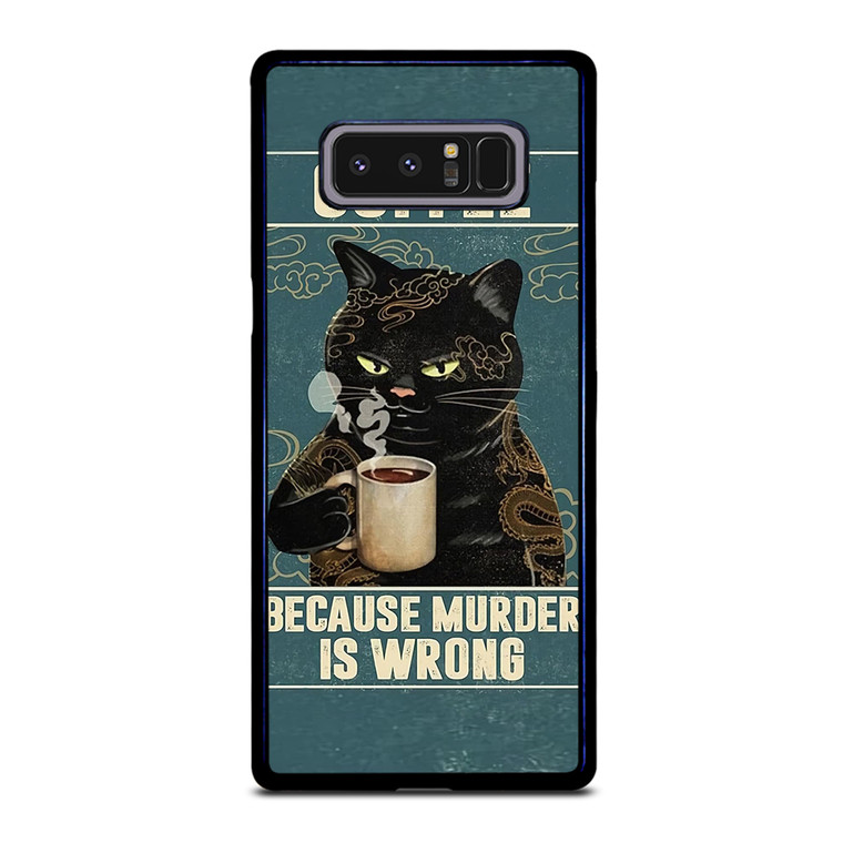 Cat n Coffee Samsung Galaxy Note 8 Case Cover