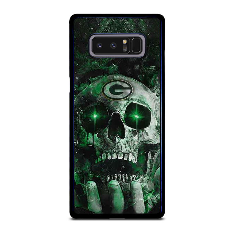 Green Bay Skull On Hand Samsung Galaxy Note 8 Case Cover
