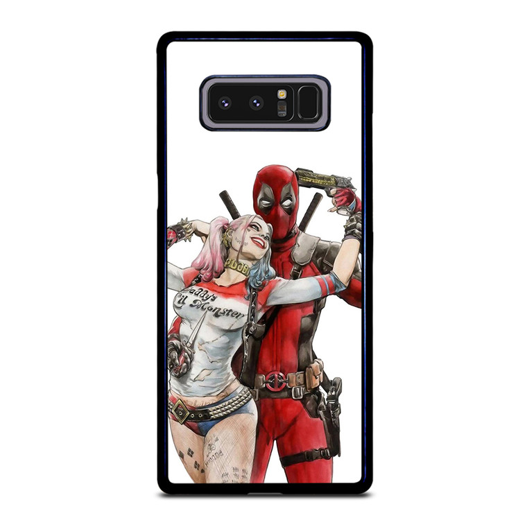 Iconic Deadpool & Harley Quinn Samsung Galaxy Note 8 Case Cover