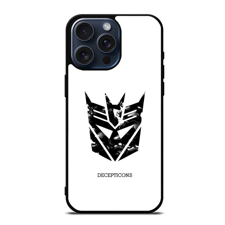 Abstract Transformers Decepticons Logo iPhone 15 Pro Max Case Cover