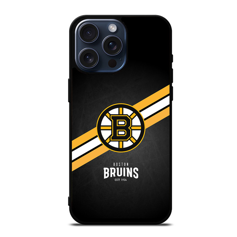 Boston Bruins NHL Logo iPhone 15 Pro Max Case Cover