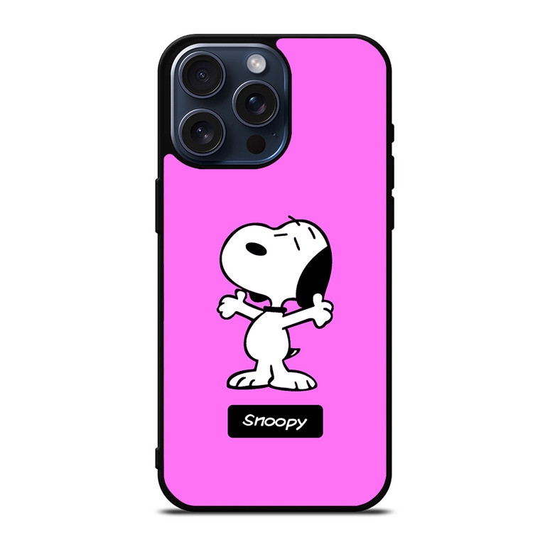 Cute Snoopy Dog iPhone 15 Pro Max Case Cover
