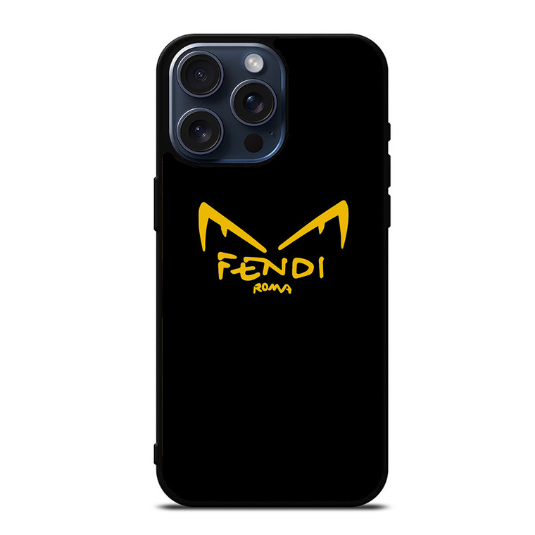 FENDI ROMA EYES IN BLACK iPhone 15 Pro Max Case Cover