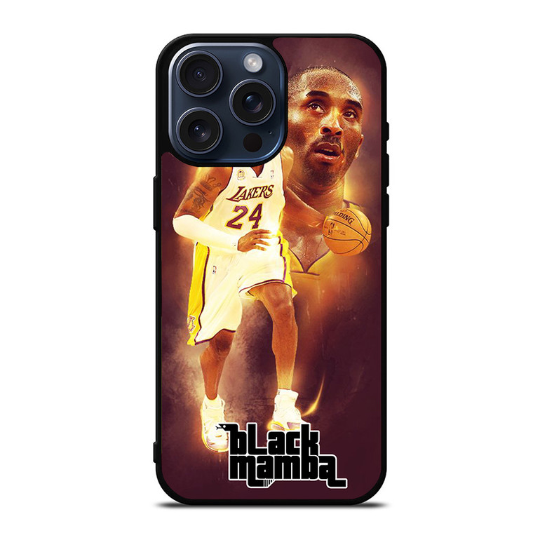 KOBE BRYANT BLACK MAMBA iPhone 15 Pro Max Case Cover