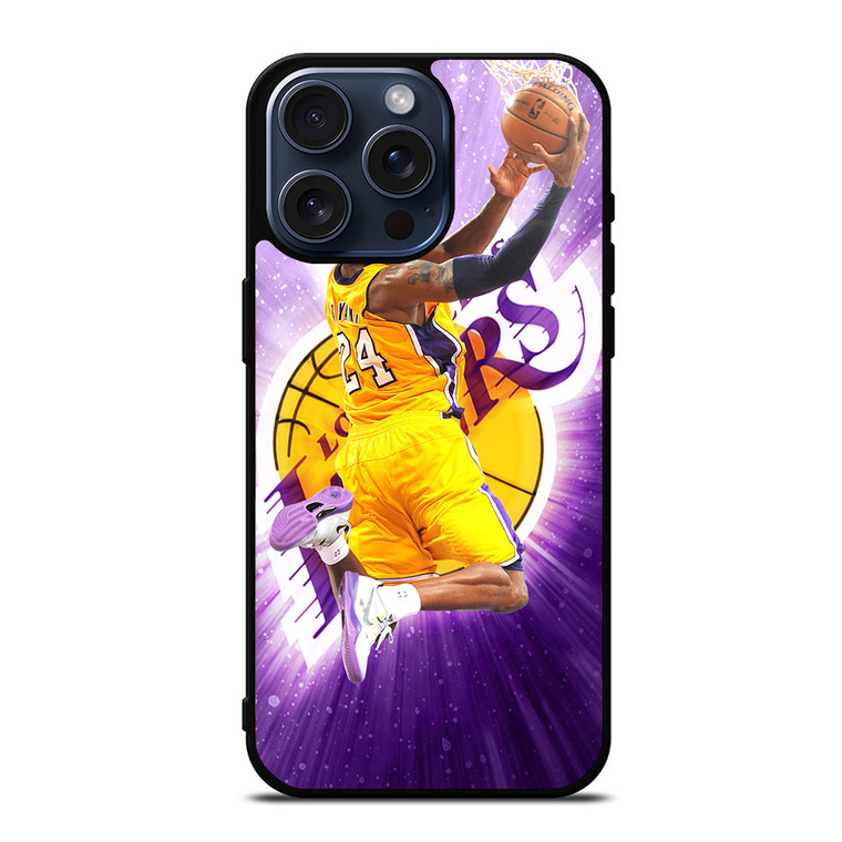 KOBE BRYANT LA LAKERS iPhone 15 Pro Max Case Cover