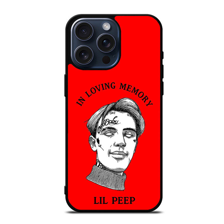 LIL PEEP IN RED MEMORY iPhone 15 Pro Max Case Cover