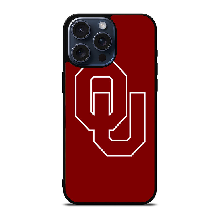 OKLAHOMA SOONER LOGO iPhone 15 Pro Max Case Cover