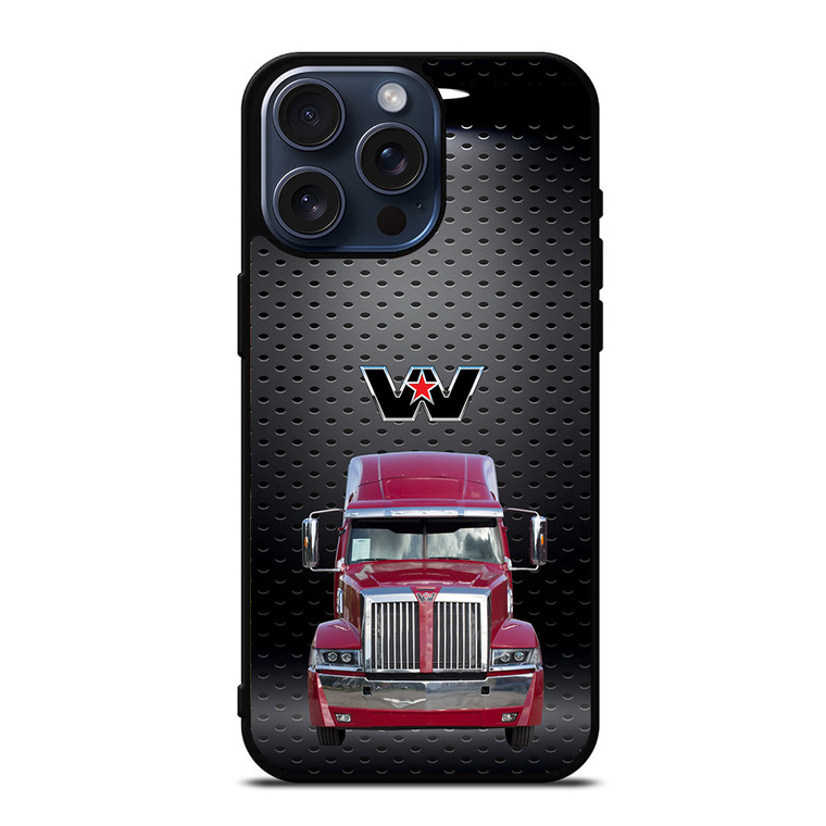 Red Western Star Truck iPhone 15 Pro Max Case Cover