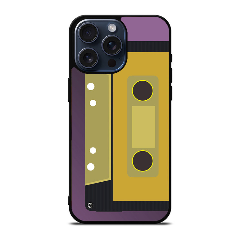 Retro Cassette Tape Vector iPhone 15 Pro Max Case Cover