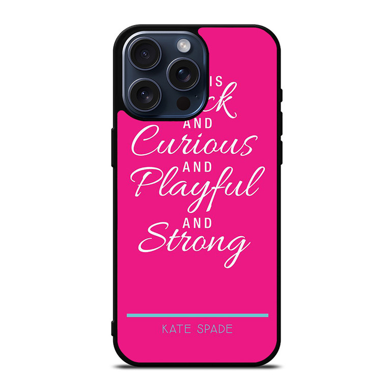 SHE IS KATE SPADE iPhone 15 Pro Max Case Cover