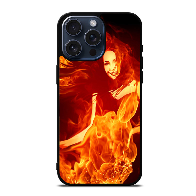Woman In Fire iPhone 15 Pro Max Case Cover