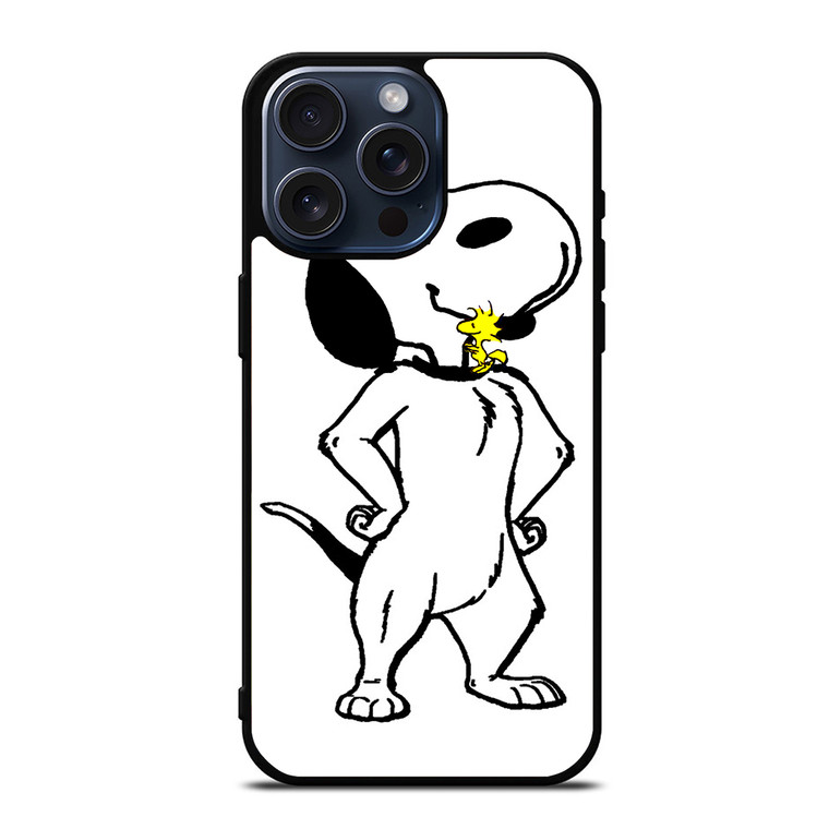 WOODSTOCK HUGES SNOOPY iPhone 15 Pro Max Case Cover