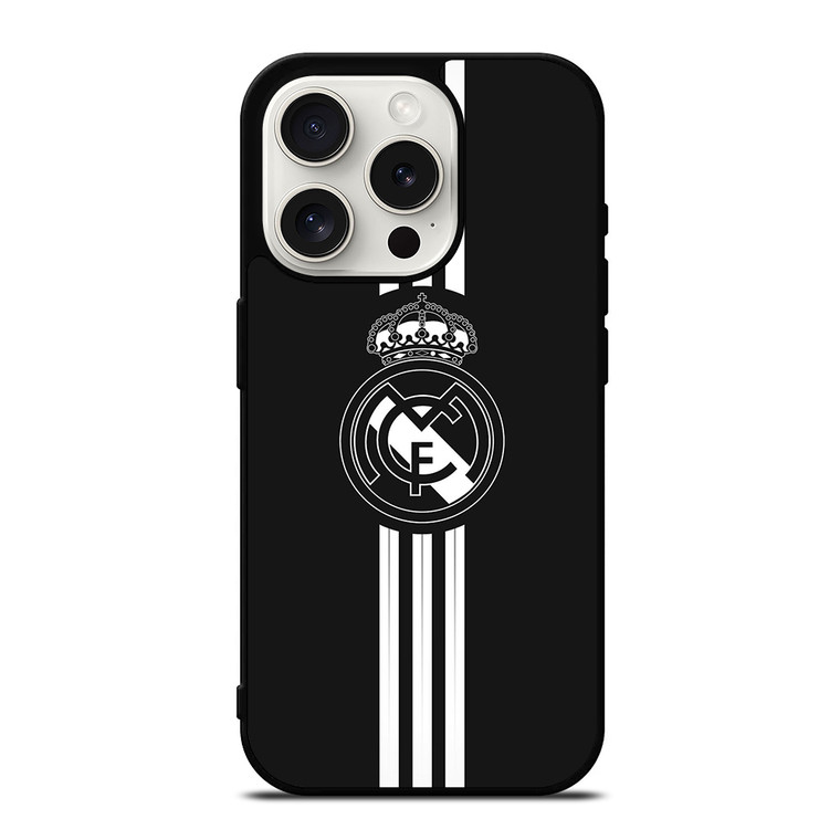 3 Stripes Real Madrid iPhone 15 Pro Case Cover