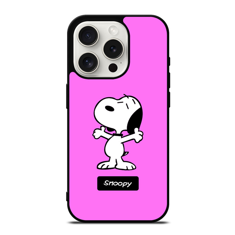 Cute Snoopy Dog iPhone 15 Pro Case Cover