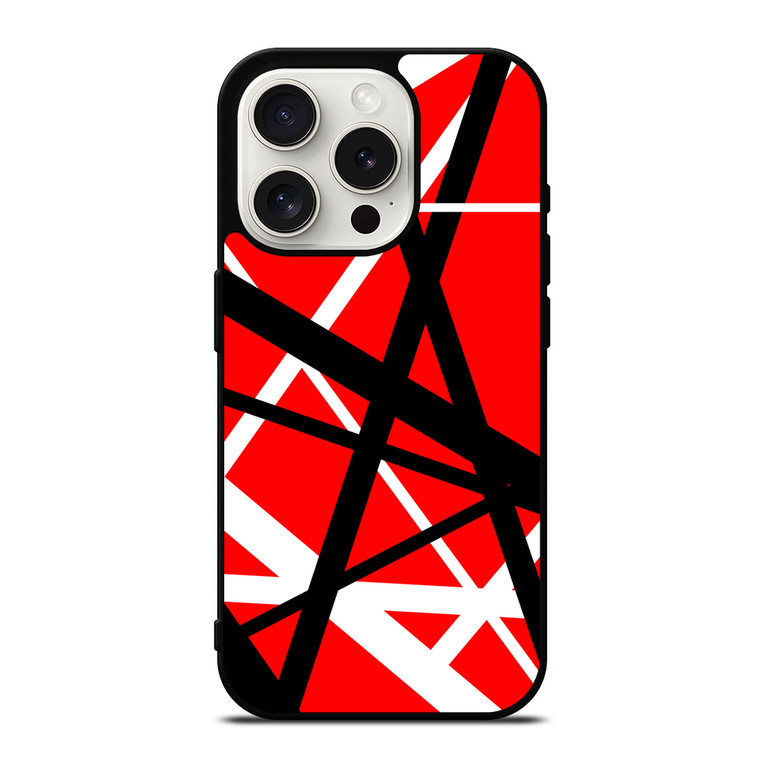 Eddie Van Halen Guitar Stripes iPhone 15 Pro Case Cover