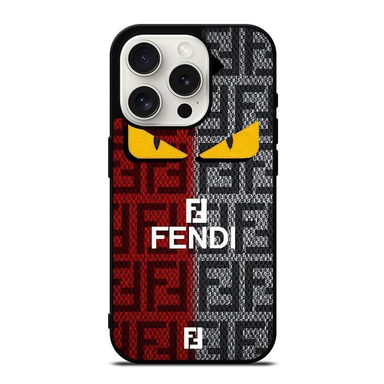 FENDI ROMA EYES LOGO iPhone 15 Pro Case Cover