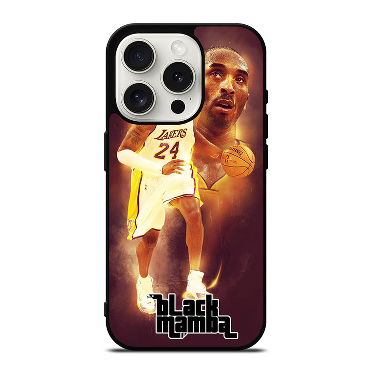 KOBE BRYANT BLACK MAMBA iPhone 15 Pro Case Cover