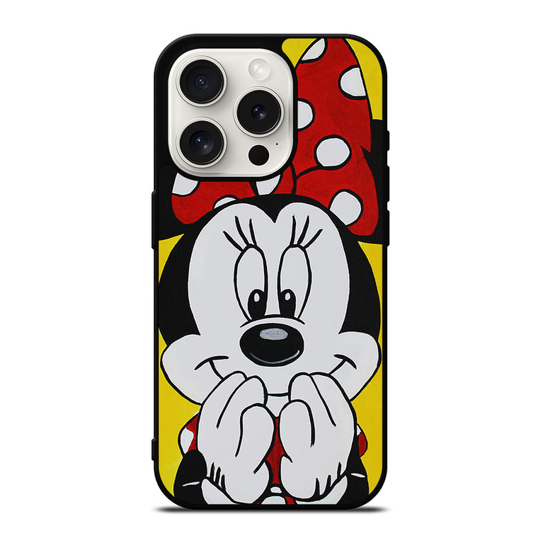 Minnie Mouse Cute Smile iPhone 15 Pro Case Cover