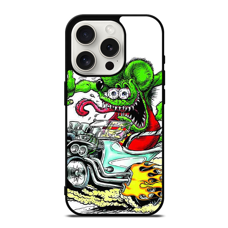 Rat Fink Hot Muscle Car Wheal iPhone 15 Pro Case Cover