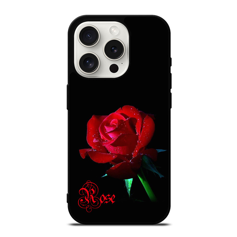 Rose Costum Your Name iPhone 15 Pro Case Cover