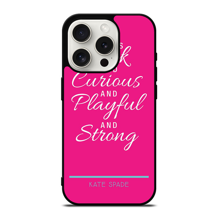 SHE IS KATE SPADE iPhone 15 Pro Case Cover