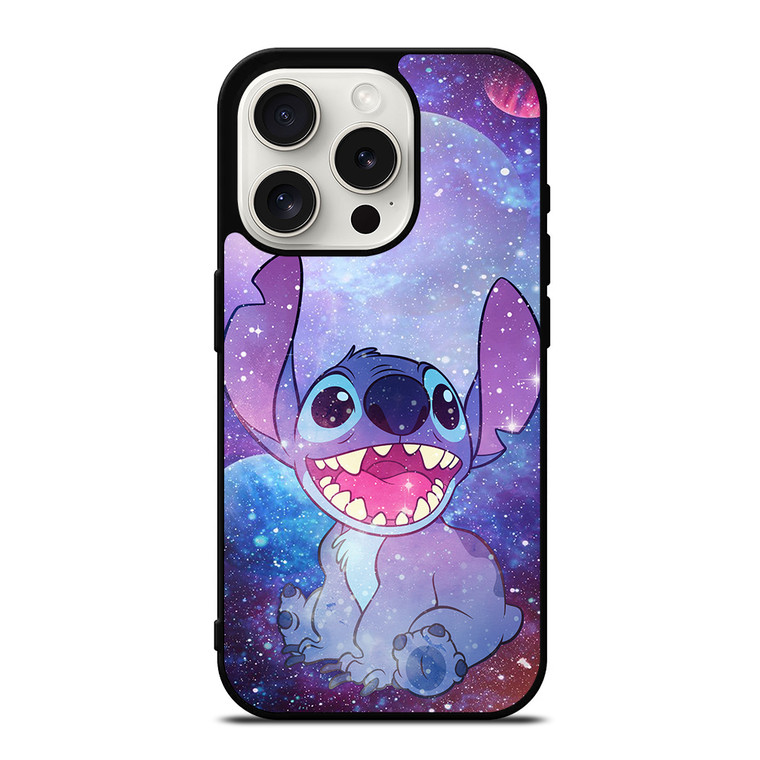 Stitch Cartoon Galaxy iPhone 15 Pro Case Cover