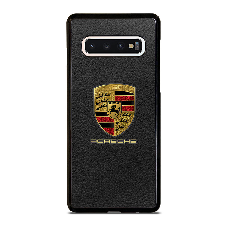 Porsche Leather Logo Samsung Galaxy S10 Case Cover