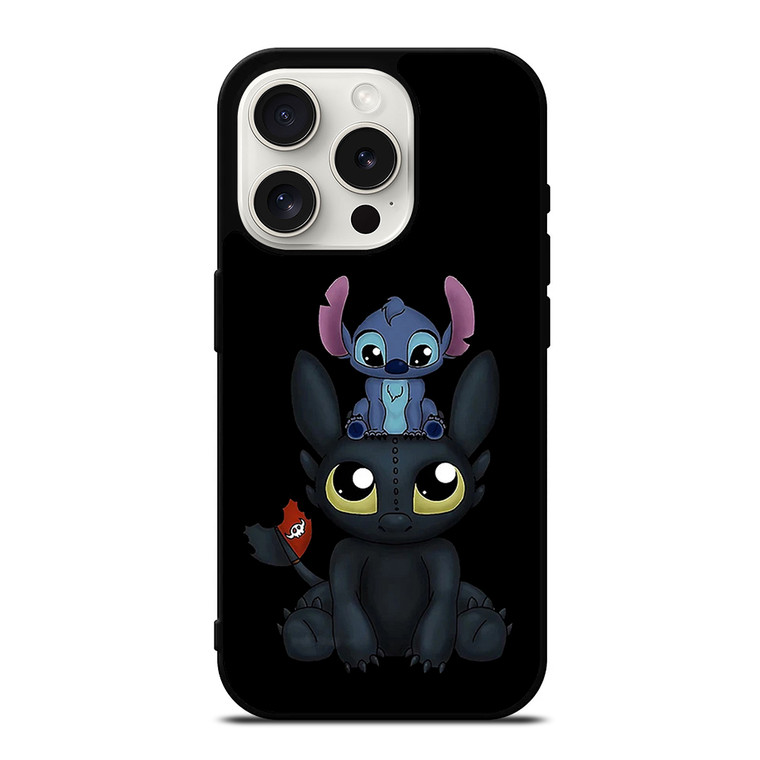 Toothless And Stitch iPhone 15 Pro Case Cover