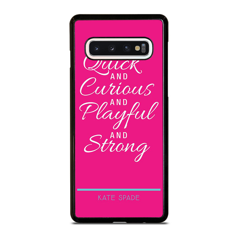 SHE IS KATE SPADE Samsung Galaxy S10 Case Cover