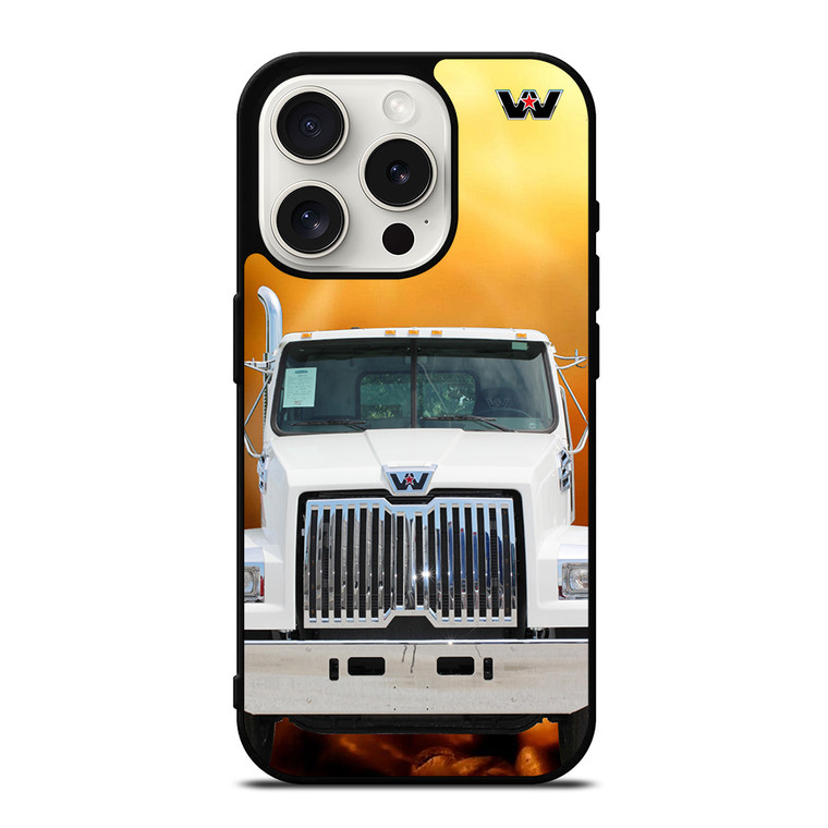 White Western Star Truck iPhone 15 Pro Case Cover