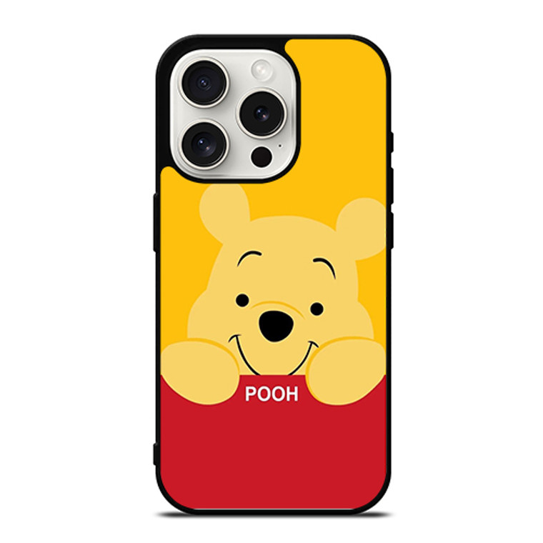 Winnie The Pooh Cute Face iPhone 15 Pro Case Cover
