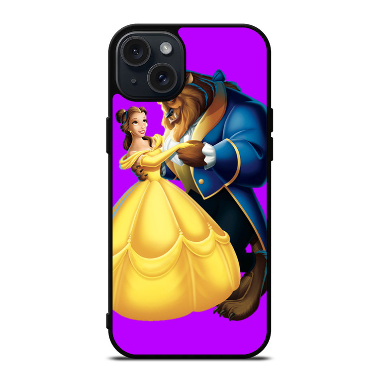 BEAUTY AND THE BEAST ROMANCE DANCING CARTOON iPhone 15 Plus Case Cover