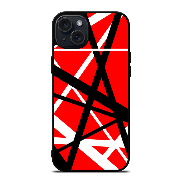 Eddie Van Halen Guitar Stripes iPhone 15 Plus Case Cover