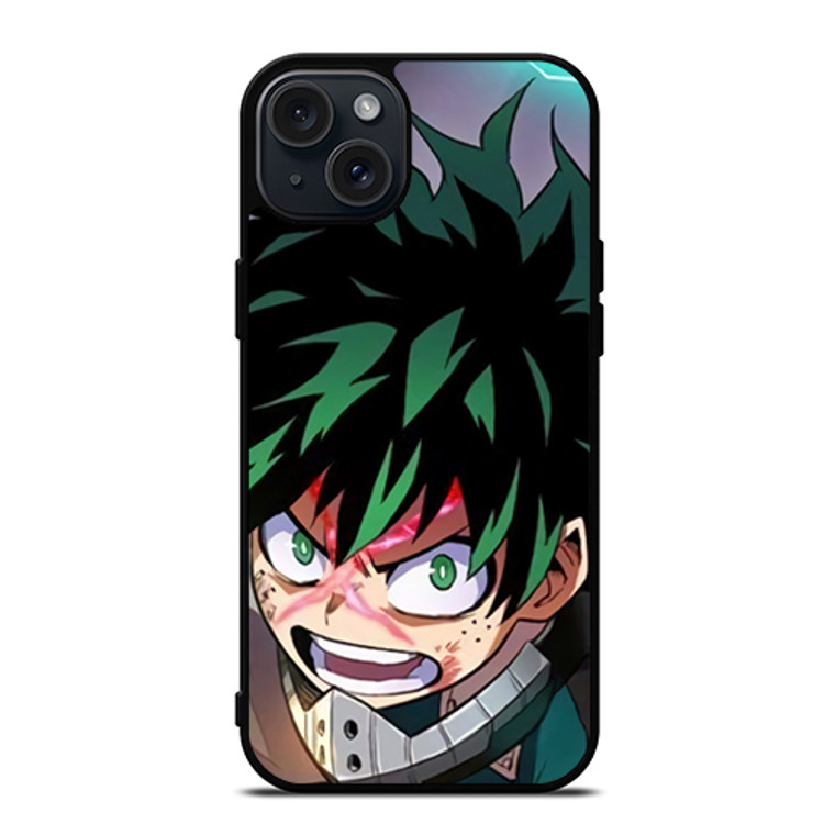 Izuku Midoriya Face iPhone 15 Plus Case Cover