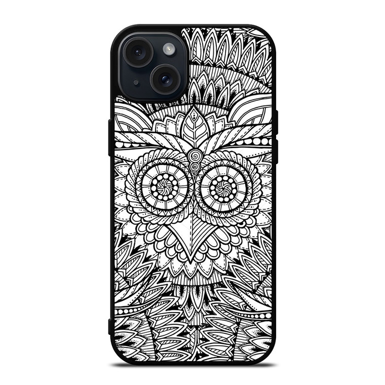 NEW AZTEC OWL MANDALA iPhone 15 Plus Case Cover