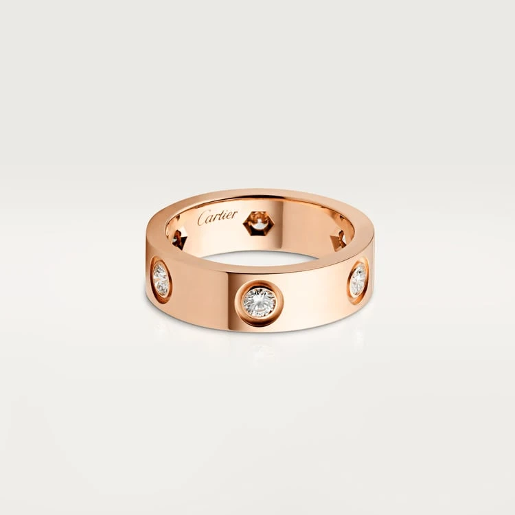 アクセサリー Cartier Love Ring pingGold Cartier Inspired LOVE ring - CR100100289 - Replica4Less