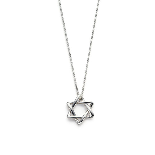 Tiffany Inspired Elsa Peretti® Star of David pendant in sterling silver, 18 mm wide. - TIF100100482