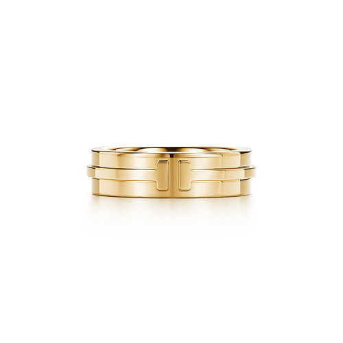 Tiffany Inspired 18K Gold Tiffany T Two Ring - TIF100100751