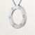 Cartier Inspired LOVE necklace, 3 diamonds - CR100100206