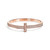 Tiffany Inspired Tiffany T T1 Wide Diamond Hinged Bangle in Rose Gold - TIF100100054