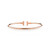 Tiffany Inspired 18K Rose Gold Tiffany T Narrow Wire Bracelet - TIF100100059