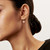 Tiffany Inspired Return to Tiffany® Hoop Earrings in Sterling Silver and Rose Gold, Mini - TIF100100120