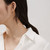 Tiffany Inspired Tiffany T Hoop Earrings in Rose Gold, medium. - TIF100100136