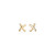 Tiffany Inspired Paloma's Graffiti X earrings in 18k gold. - TIF100100154