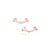 Tiffany Inspired Tiffany T Smile Earrings in Rose Gold - TIF100100203