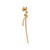 Tiffany Inspired Tiffany Knot Drop Earrings in Yellow Gold with Diamonds - TIF100100193