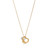 Tiffany Inspired Elsa Peretti® Open Heart Pendant in Yellow Gold and Sterling Silver - TIF100100242