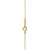 Tiffany Inspired Tiffany Fleur de Lis key bar pendant in 18k gold with diamonds. - TIF100100332